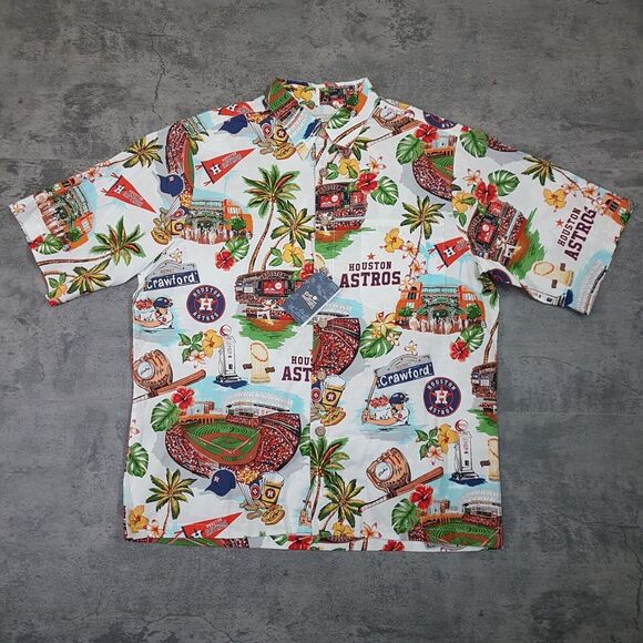 reyn spooner Other - REYN SPOONER Houston Astros Hawaiian Shirt Mens Size MEDIUM Multicolor
